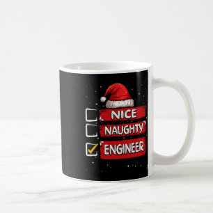 Caneca De Café Belo Engenheiro da Lista de Natal Santa Claus