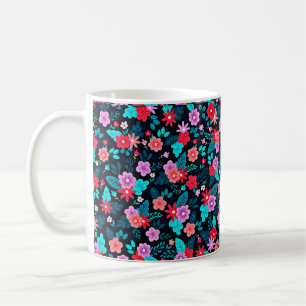Caneca De Café Belo Esquema Ditsy Floral Padrão-56576