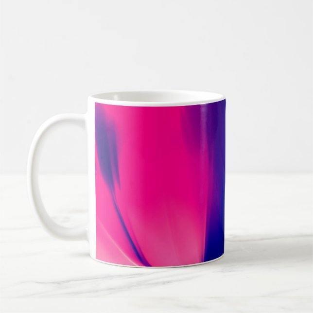 Caneca De Café belo fundo futurista abstrato elegante (Esquerda)