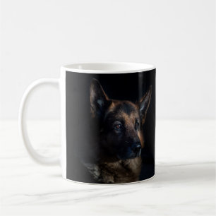 Caneca De Café Belo German shepherd Negro e Tom