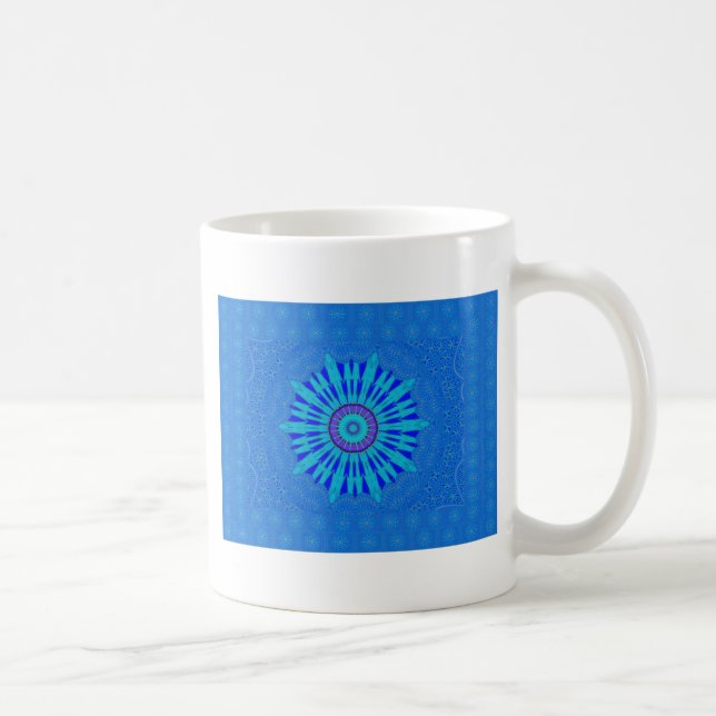 Caneca De Café Belo Impressão de Arte Real Mandala (Direita)