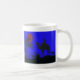 Caneca De Café Belo Impressão de Arte Sunset Camel Safari