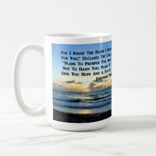CANECA DE CAFÉ BELO JEREMIAH 29:11 SKIES AZUIS