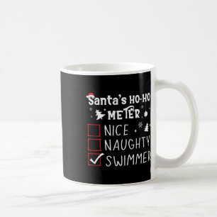 Caneca De Café Belo Nadador Nadador Lista De Natal Nadando Engraç