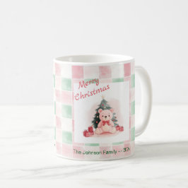 Caneca De Café Belo Natal do Urso Rosa