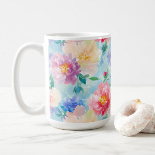 Caneca De Café Belo padrão da flor