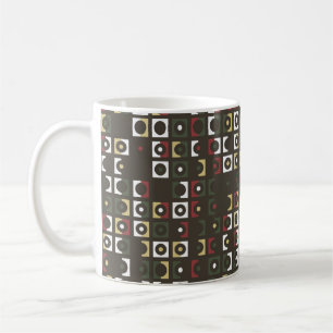 Caneca De Café Belo padrão geométrico design, arte, 