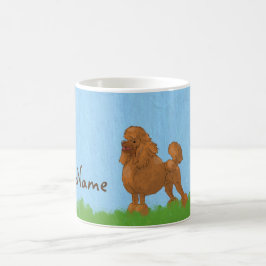 Caneca De Café Belo Poodle Marrom