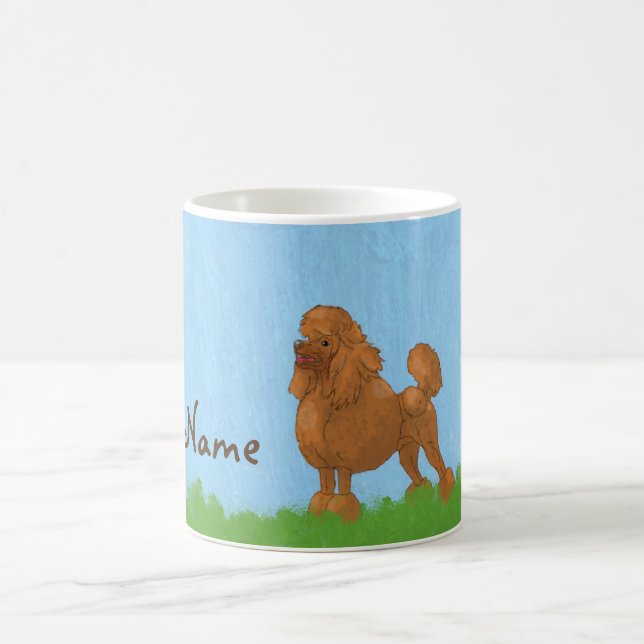 Caneca De Café Belo Poodle Marrom (Centro)
