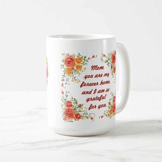 Caneca De Café Belo Presente do Dia das Mães (Frente Esquerda)