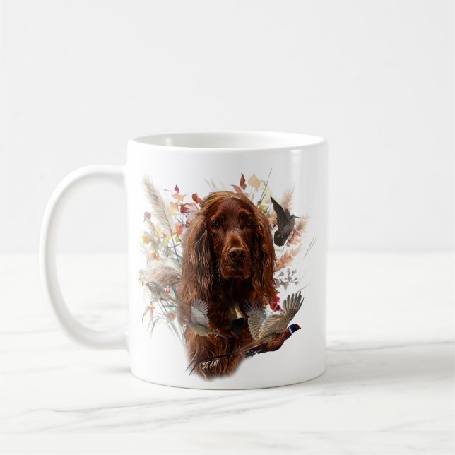 Caneca De Café Belo Red Setter Irlandês (Esquerda)