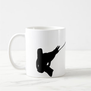 Caneca De Café Belo tiro! Silhueta Chameleon de Jackson