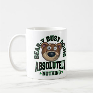 Caneca De Café Belo Urso de Cartoons de Fofinho Engraçado