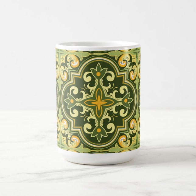 Caneca De Café 💚 💛 Belos Azulejos  (Centro)