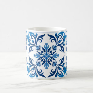 Caneca De Café 💙 Belos azulejos azulejos II XXL Café Mug