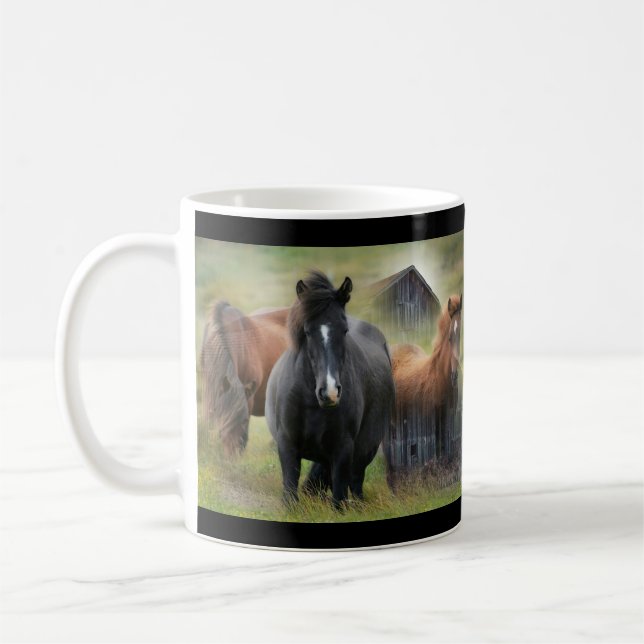 Caneca De Café Belos Cavalos e Barão Russo (Esquerda)
