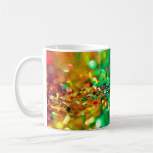 Caneca De Café Belos Cristais Coloridos