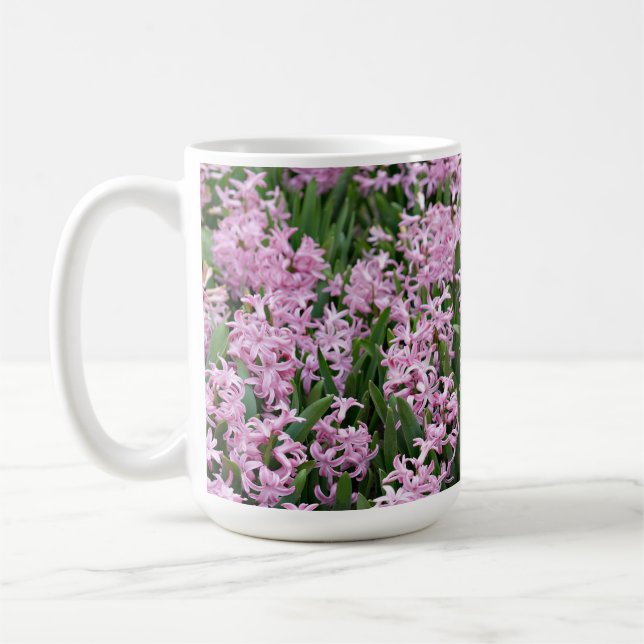 Caneca De Café Belos jacintos rosa (Esquerda)