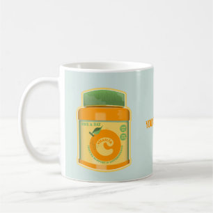 Caneca De Café Bem-estar da vitamina C