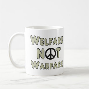 Caneca De Café Bem-estar e não guerra