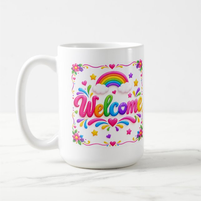 Caneca De Café Bem-vindo(a)  (Esquerda)