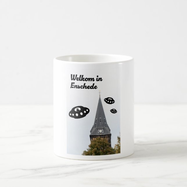 Caneca De Café Bem-vindo a Enschede UFO’s bem-vindo a Enschede (Centro)