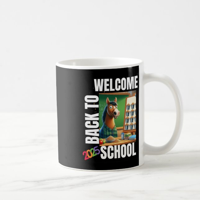Caneca De Café Bem-Vindo À Escola 2025 Sticker (Direita)