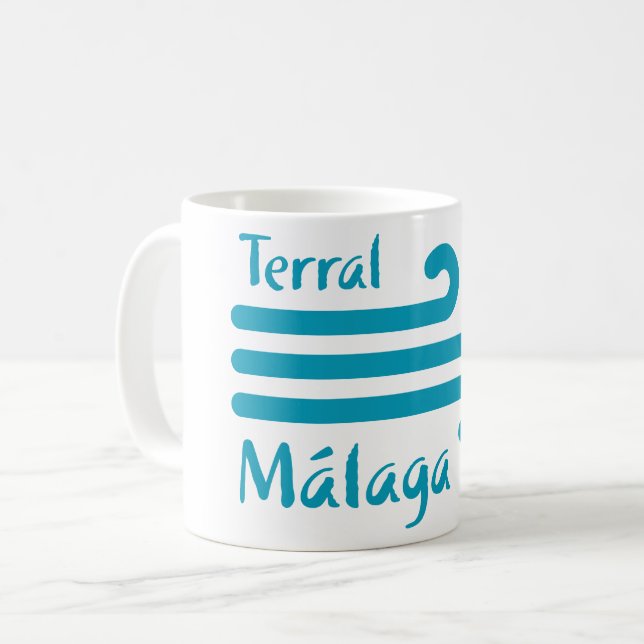 Caneca De Café Bem-vindo a Málaga 4: Terral (Frente Esquerda)