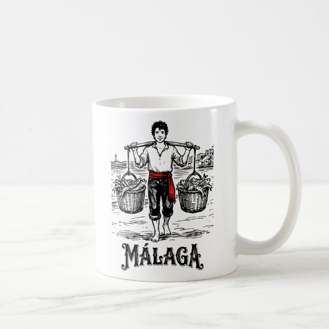 Caneca De Café Bem-vindo a Málaga 5: El Cenachero (Direita)