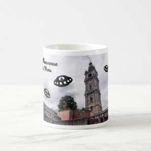Caneca De Café Bem-vindo a Mons. Os OVNI's o acolhem a Mons.