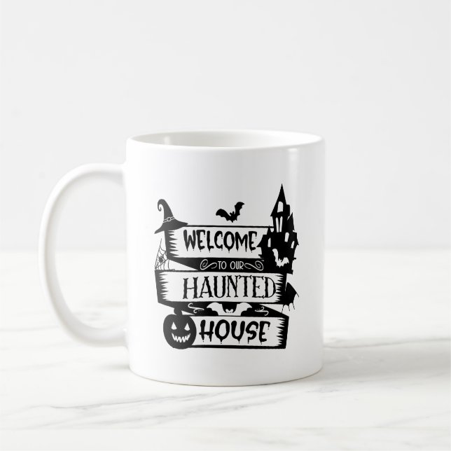 Caneca De Café Bem-Vindo À Nossa Casa Típica (Esquerda)