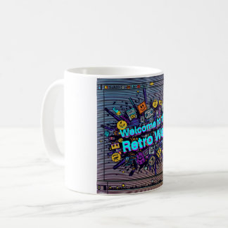 Caneca De Café Bem-vindo à web retrô