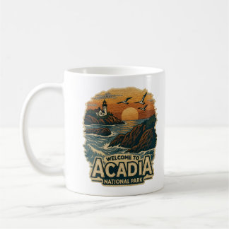 Caneca De Café Bem-vindo ao Boriderme Acadia National USA Park