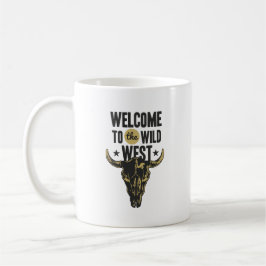 Caneca De Café Bem-vindo ao Café Western Cowgirl do Selvagem Oest