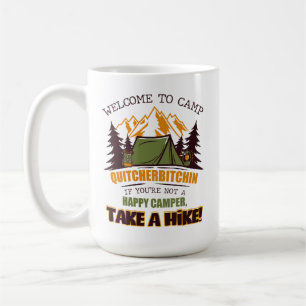 Caneca De Café Bem-Vindo Ao Campo Quitcherbitchin Happy Camper