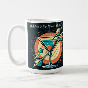 Caneca De Café Bem-vindo ao Clube do Martini Atômico Era Espacial