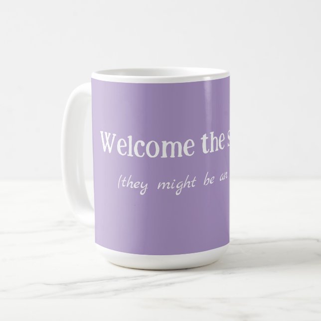 Caneca De Café Bem-vindo ao Estranho (Frente Esquerda)