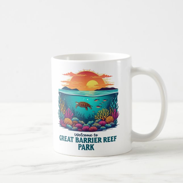 Caneca De Café Bem-vindo ao Excelente Barreira de Recife Nacional (Direita)