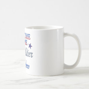 Caneca De Café Bem-vindo ao lar Meu Soldado Meu Herói