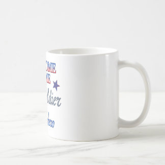 Caneca De Café Bem-vindo ao lar Meu Soldado Meu Herói