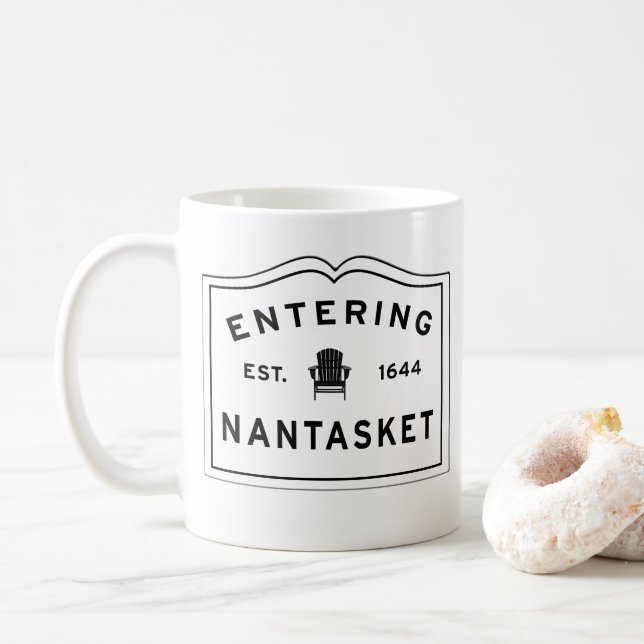 Caneca De Café Bem-vindo ao Nantasket (Com Donut)