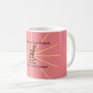 Caneca De Café Bem-Vindo Ao Nosso Portão | Coral |