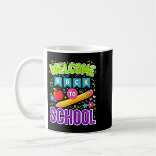Caneca De Café Bem-vindo de Volta à Escola Primeiro Dia de Aula