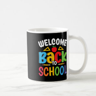 Caneca De Café Bem-vindo de Volta à Escola Professor Aluno Primei