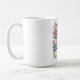 Caneca De Café Bem-vindo de Volta à Escola Tipografia Pastel Cute