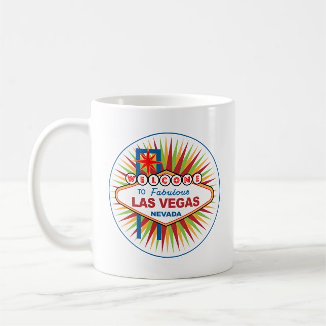 Caneca De Café Bem-vindos a Las Vegas Nevada (Esquerda)