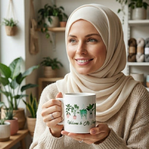 Caneca De Café Bem-vindos ao meu Design da plantação Engraçado da