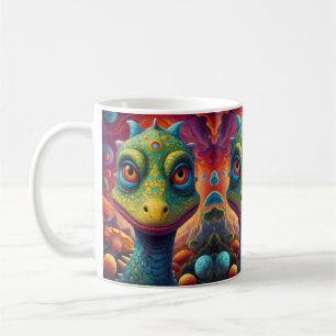 Caneca De Café Bem-vindos ao Mundo Mágico de Dino Delights