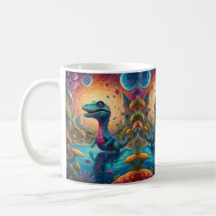Caneca De Café Bem-vindos ao Mundo Mágico de Dino Delights
