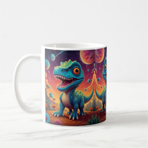 Caneca De Café Bem-vindos ao Mundo Mágico de Dino Delights